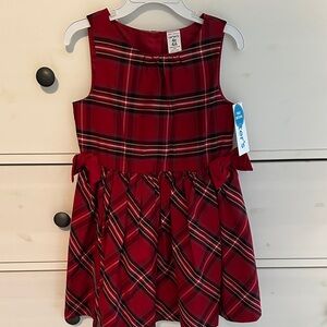Carter's Red Plaid Casual Holiday Dress 4T NWT